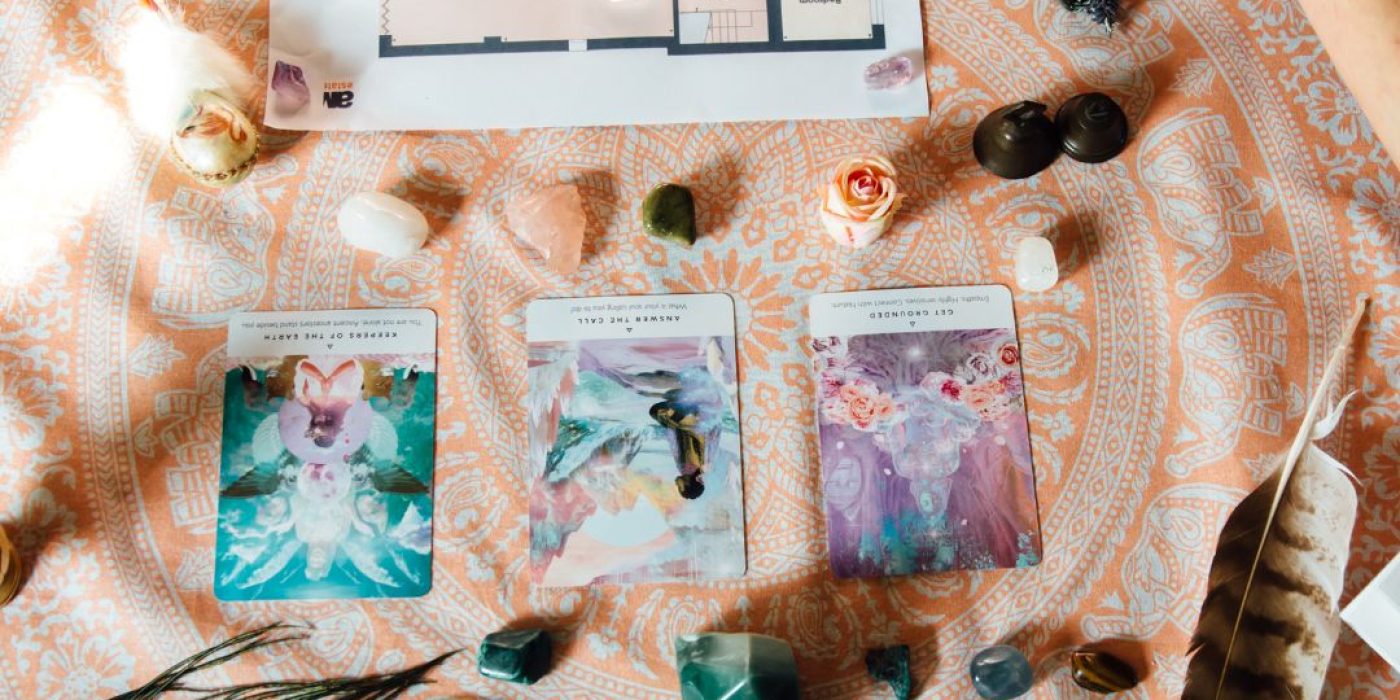 home healing floorplan and oracle cards